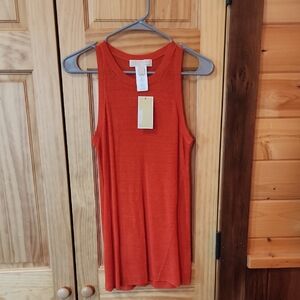 Michael Kors Mandarin Ribbed Top